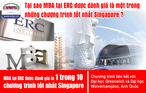 Tại sao MBA tại ERC được đánh giá là một trong những chương trình tốt nhất Singapore ?