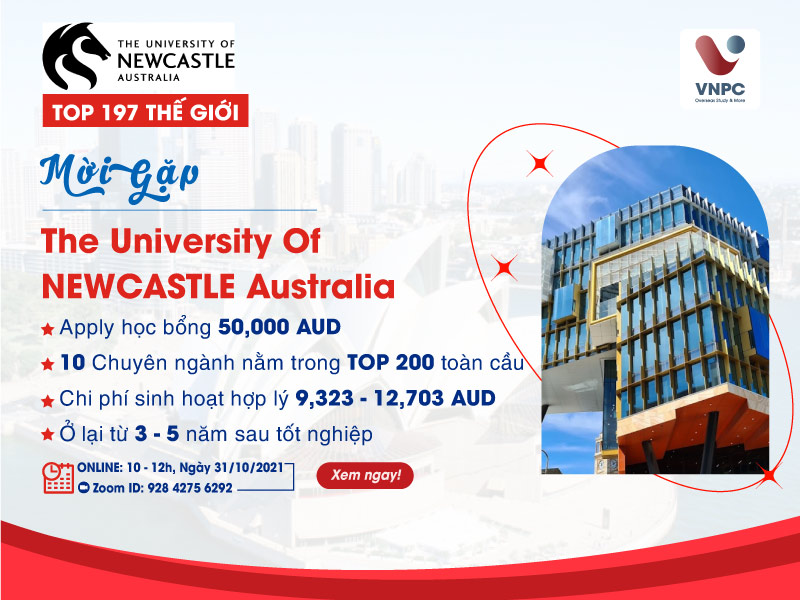 The University Of Newcaslte Australia: Phỏng vấn học bổng 50.000 AUD & Các ngành học hót nhất tại Úc