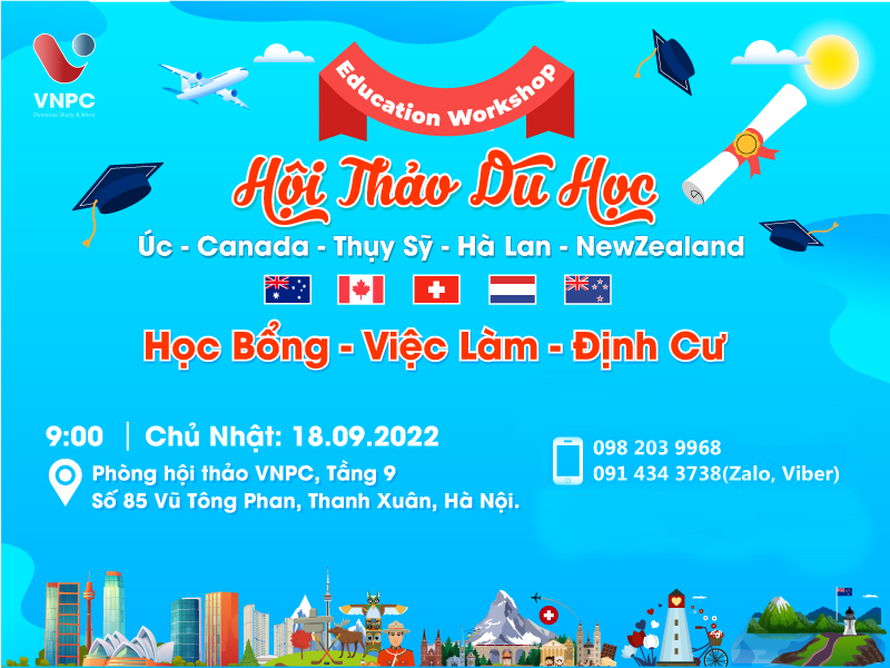 Hội thảo du học - Vượt vũ môn chinh phục học bổng lên đến 1 tỷ đồng