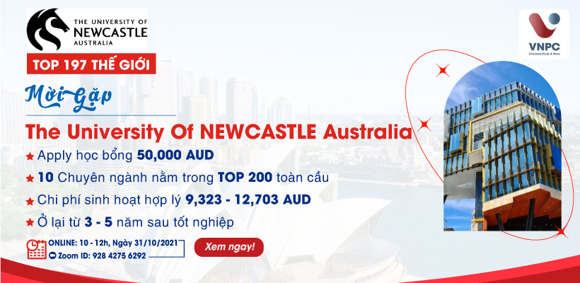 The University Of Newcaslte Australia: Phỏng vấn học bổng 50.000 AUD & Check các ngành học hót nhất tại Úc