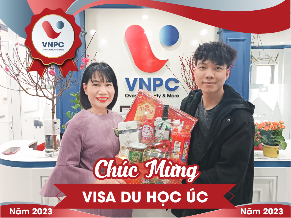 Trao Visa du học Úc bậc thạc sĩ cho bạn Quang