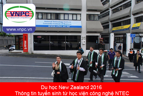 Du học New Zealand 2016 - Thông tin tuyển sinh từ học viện công nghệ NTEC