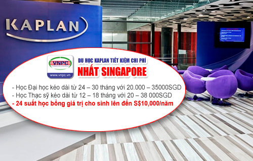 Du học Kaplan tiết kiệm chi phí nhất Singapore