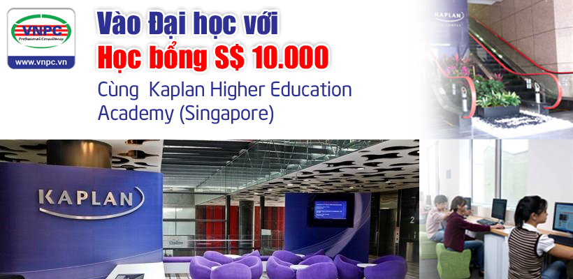 Học bổng du học Singapore S$ 10.000 năm 2016: Đại học Kaplan Higher Education Academy