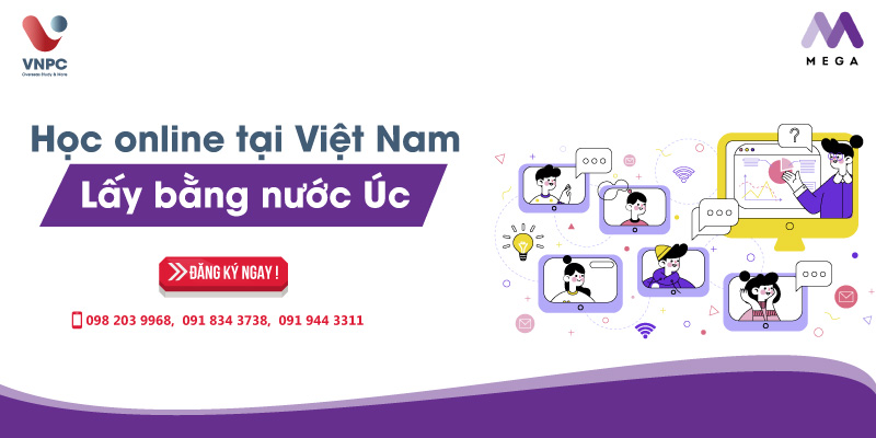 Học online tại Việt Nam lấy bằng nước Úc