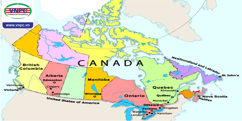 Du học Canada 2018: Thoáng qua 10 tỉnh bang và 3 vùng lãnh thổ