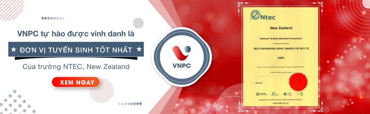 VNPC tự hào là đơn vị tuyển sinh tốt nhất của trường NTEC, New Zealand 2012