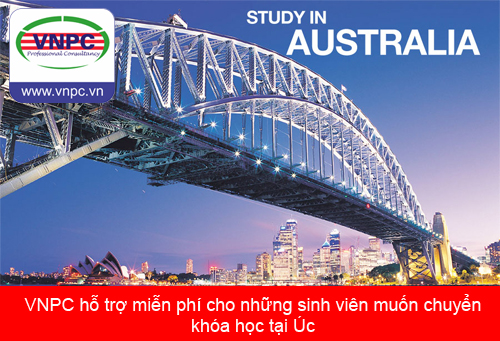 VNPC hỗ trợ miễn phí cho những sinh viên muốn chuyển khóa học tại Úc